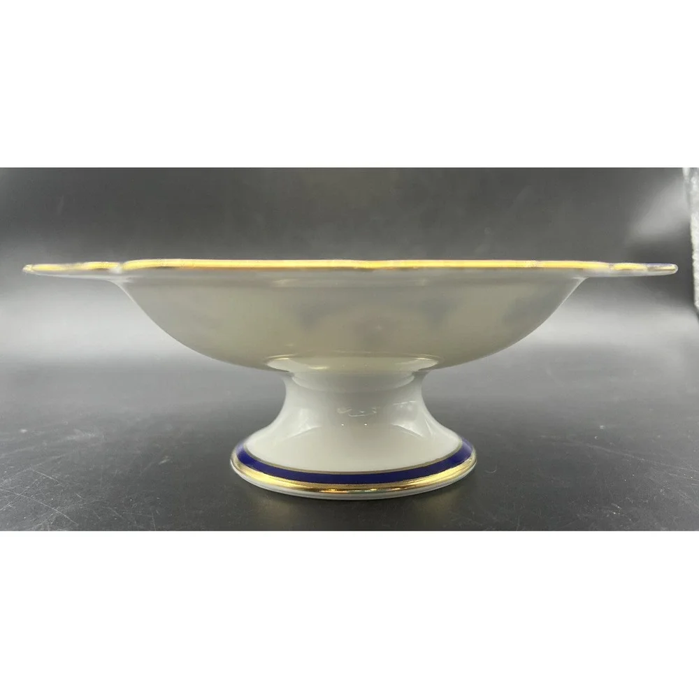 Vintage Noritake Morimura Porcelain Candy Fruit Pedestal Dish Bowl